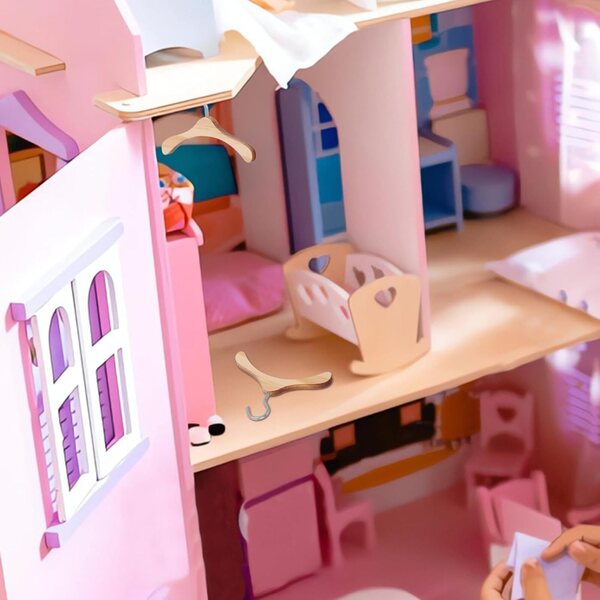 SOIMISS Set mit 10 Miniatur-Holzgürteln für Puppenkleidung – widerstandsfähig und kompakt