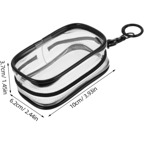 iplusmile Set 4 Sacchetti Trasparenti PVC con Cerniera Ideali per Peluche e Figurine