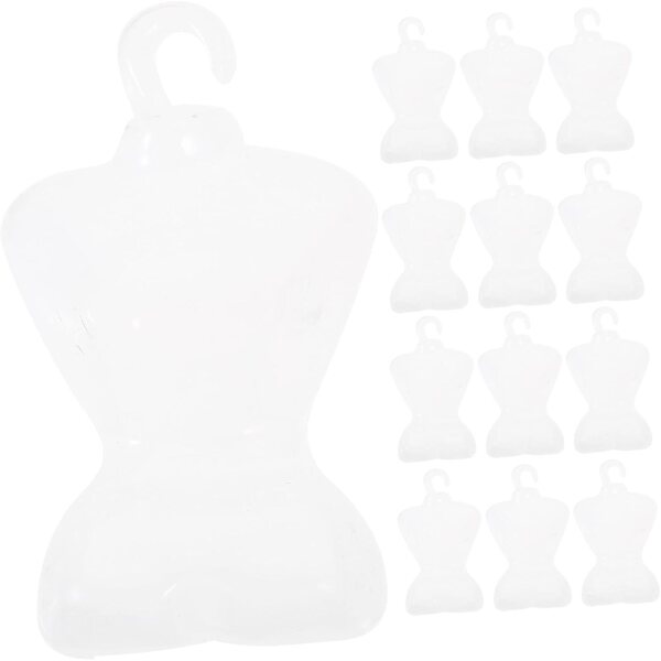 SOIMISS 100 transparente Mini-Cintres für Puppenkleidung und Miniaturdekorationen