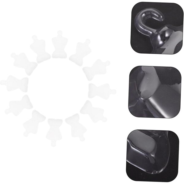 SOIMISS 100 transparente Mini-Cintres für Puppenkleidung und Miniaturdekorationen