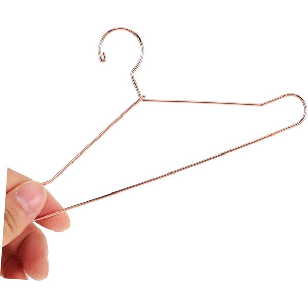 GALPADA 10 Mini Cintres in Metallo per Abiti di Bambole - Ideali per Organizzare