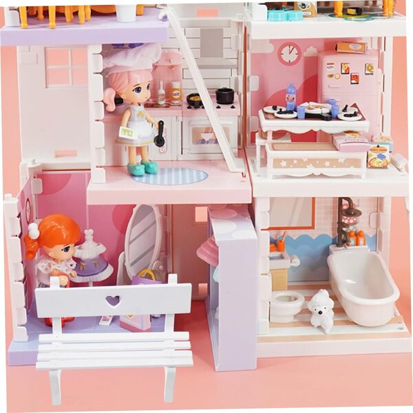 Alasum Sedia in Legno Miniatura per Casa delle Bambole - Design Creativo e Dettagli Delicati
