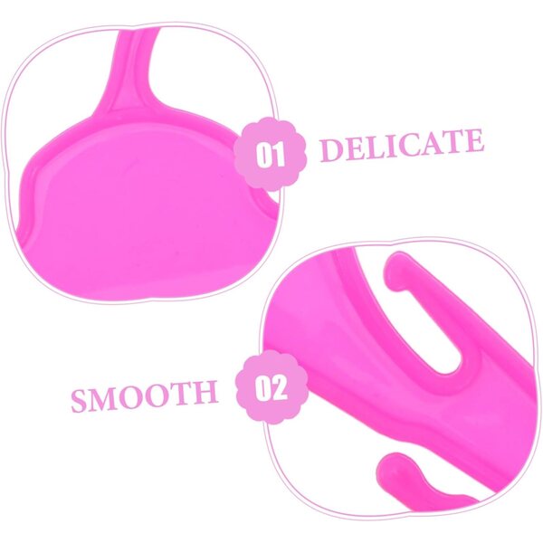 iplusmile 10 Cintres Miniature Plastica Rosa per Abiti di Bambole Miniatura