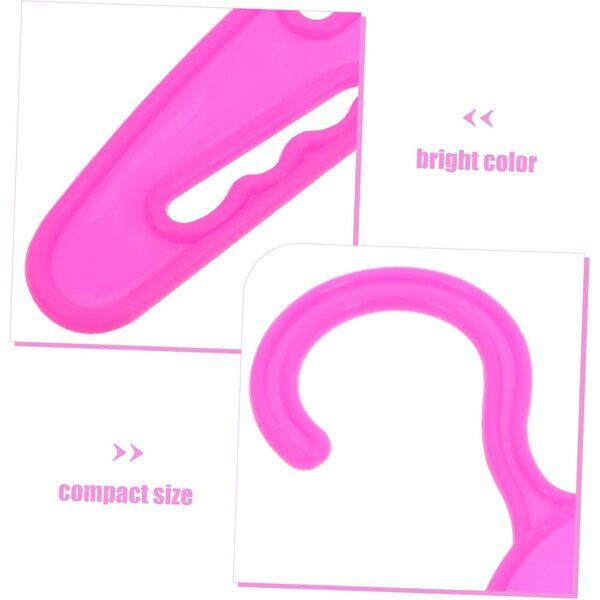 iplusmile 10 Cintres Miniature Plastica Rosa per Abiti di Bambole Miniatura