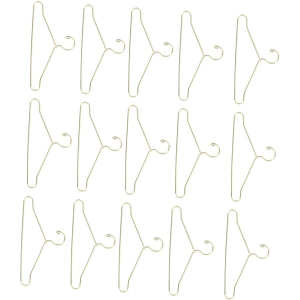 NOLITOY 25 mini cintres in ferro per vestiti di bambola, organizzatore casa delle bambole