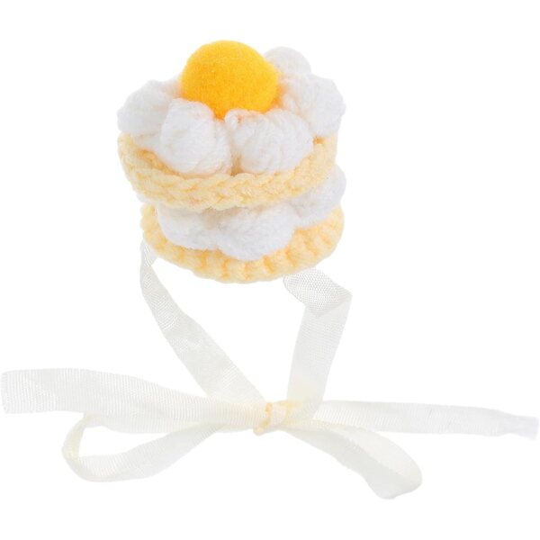 GALPADA Cappello all'Uncinetto per Bambole Peluche 10-17 cm - Cappello Miniature Feste