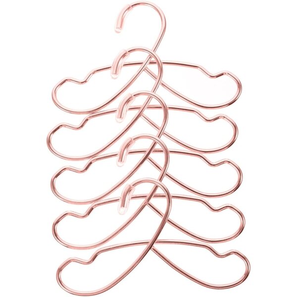GALPADA 5 Cintres Miniature in Ferro per Abiti di Bambole Colore Oro Rosa Elegante