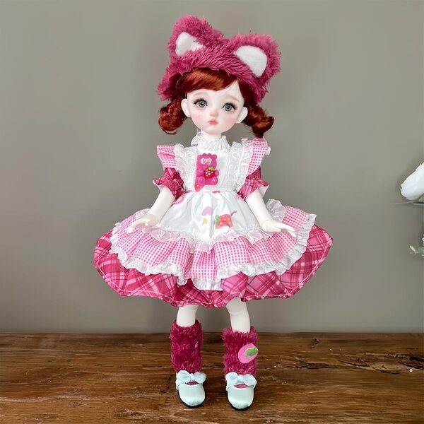 Abiti fatti a mano per bambole BJD 1/6 - Set stile 04 con papillon