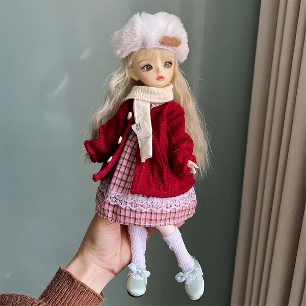 Abiti fatti a mano per bambole BJD 1/6 - Set stile 04 con papillon