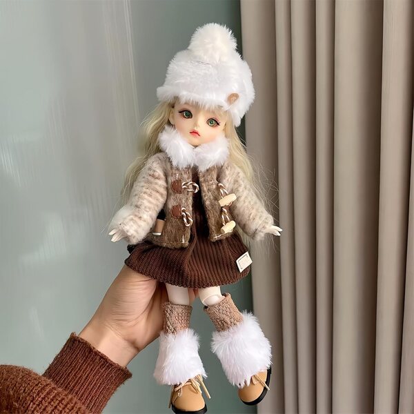 Abiti fatti a mano per bambole BJD 1/6 - Set stile 04 con papillon