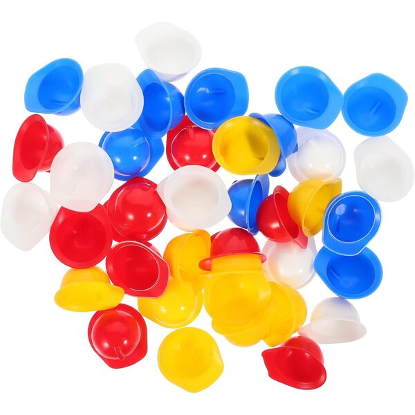 GALPADA Mini Caschi di Sicurezza per bambole, 40 Pezzi Colorati in Plastica PP