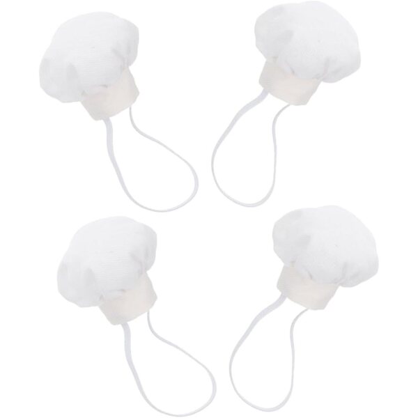 NOLITOY 4 Cappelli da Chef per Bambole Miniature per Giochi di Ruolo e Decorazioni