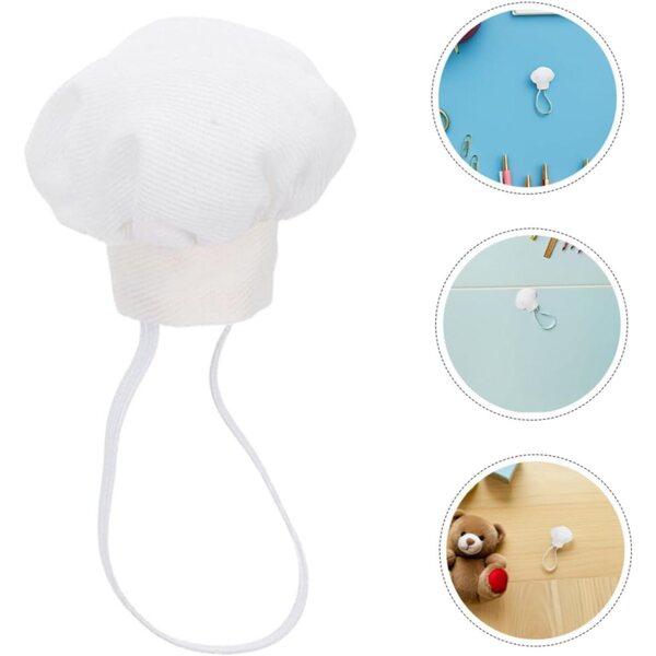 NOLITOY 4 Cappelli da Chef per Bambole Miniature per Giochi di Ruolo e Decorazioni