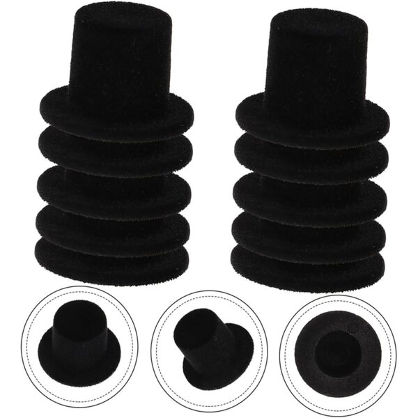 SOIMISS set 20 mini cappelli neri per decorazioni Halloween e bricolage creativo