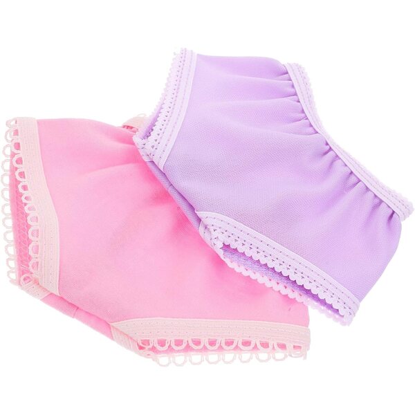 GALPADA 10 Culotte per Bambola 18 Pollici, Mini Sottogiubbotto in Pizzo Colorato