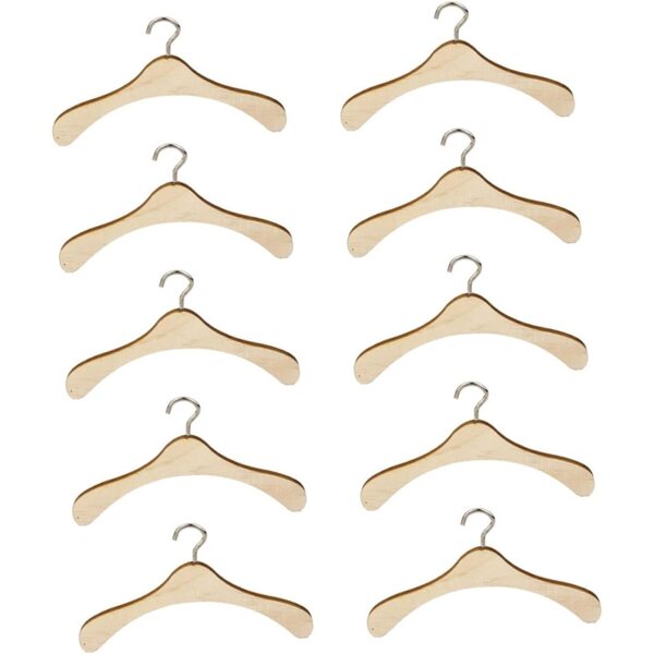 UPKOCH 10 Holzbänder für Miniaturpuppenkleidung und Spielhauszubehör