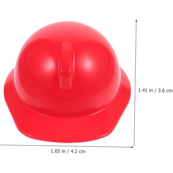 GALPADA Mini Caschi di Sicurezza per bamboles Rossi, Set da 20 Pezzi in ABS