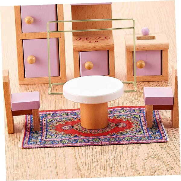 Appendino Miniatura Dorato 35x31 cm per Casa delle Bambole, Accessorio Decorativo in Ferro