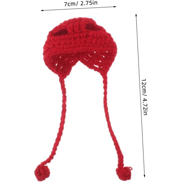 iplusmile 6 Mini Cappelli di Lana per Bambole, Animali e Decorazioni DIY