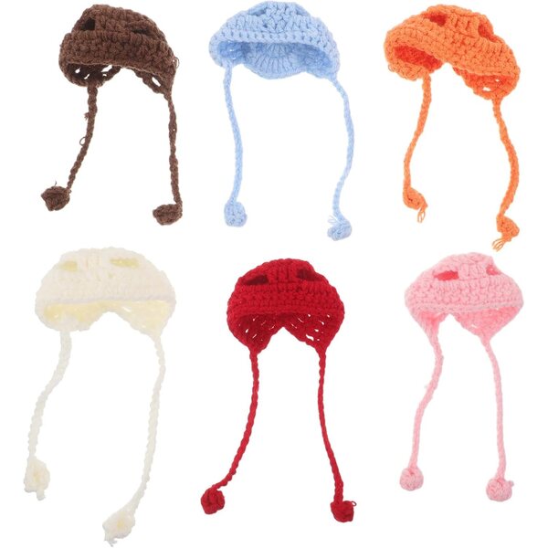 GALPADA 6 Mini Cappelli di Lana per Bambole Accessori Fai-da-Te e Decorazioni Natalizie