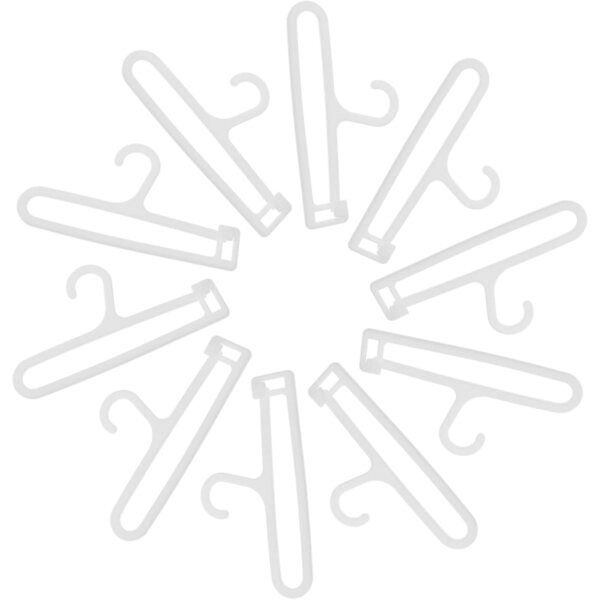 NOLITOY Set 10 Cintres Miniature per Vestiti di Bambole in Plastica Resistente