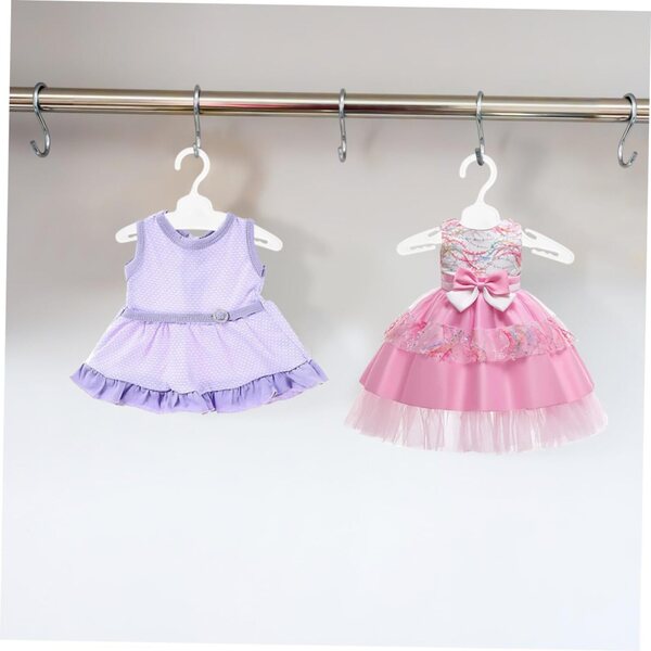 Set 12 Mini Cintres per Bambole, Accessori Realistici e Robusti per Casa delle Bambole