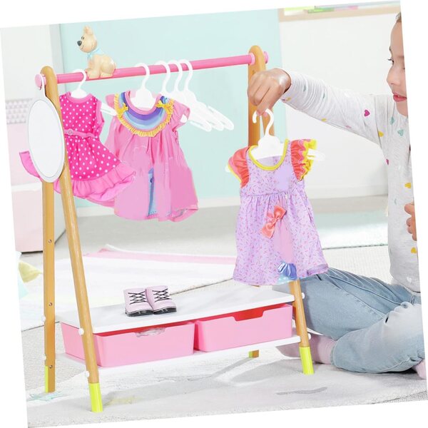 Set 12 Mini Cintres per Bambole, Accessori Realistici e Robusti per Casa delle Bambole