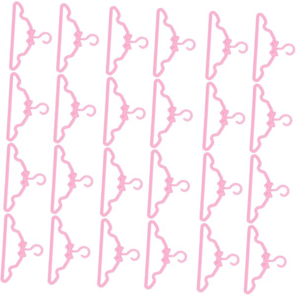 iplusmile Mini Cintres für Puppen, 100 Stück, rosa Dekorationen für pädagogisches Spielen