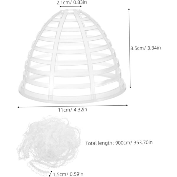 Operitacx Krinoline-Unterstützung für Puppenröcke 11 cm mit elastischer Spitze 10 Meter