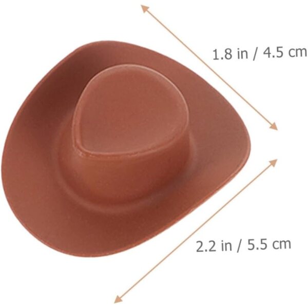 GALPADA 40 Mini Chapeaux Cow-boy in Plastica per Decorazioni Feste e Artigianato