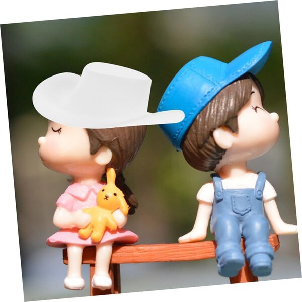 GALPADA 40 Mini Chapeaux Cow-boy in Plastica per Decorazioni Feste e Artigianato