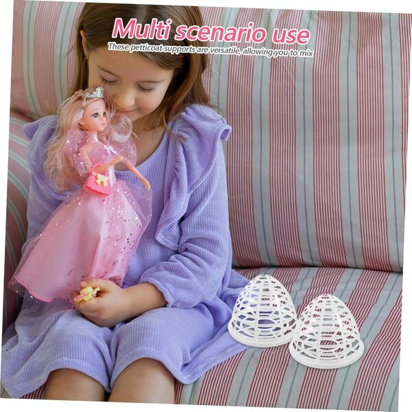 SOIMISS Set 20 Supporti per Gonne in Miniatura per Bambole, Accessori in Plastica Fai da Te e Casa Mini