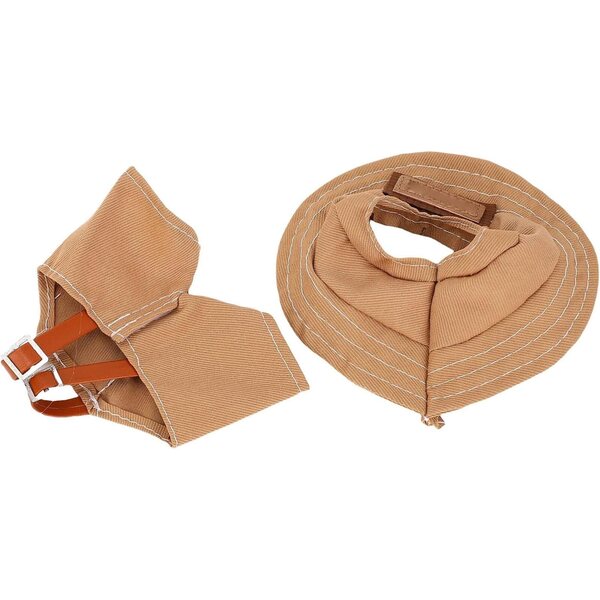 Plüsch-Kleidungsset für 17 cm große Puppen mit Hut und Hosenträgern