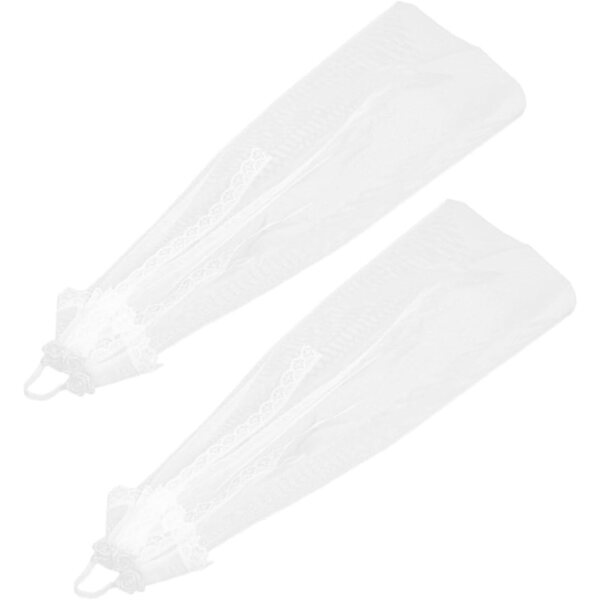 SOIMISS Set 2 Veillette da Sposa in Filato per Bambole Bianco Elegante e Robusto