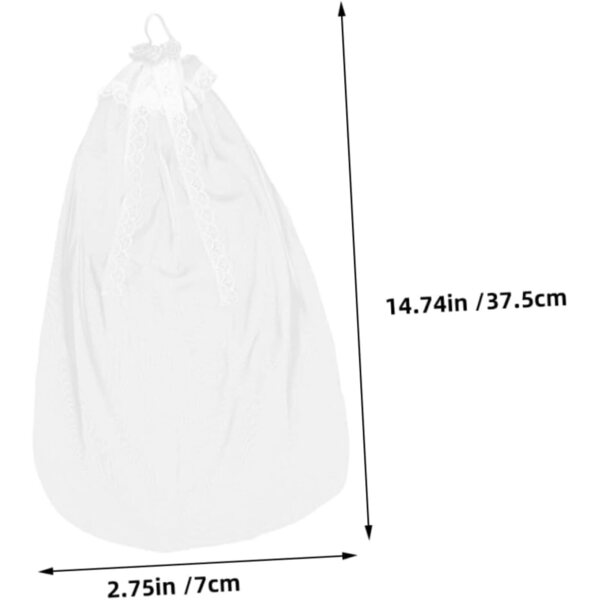 SOIMISS Set 2 Veillette da Sposa in Filato per Bambole Bianco Elegante e Robusto