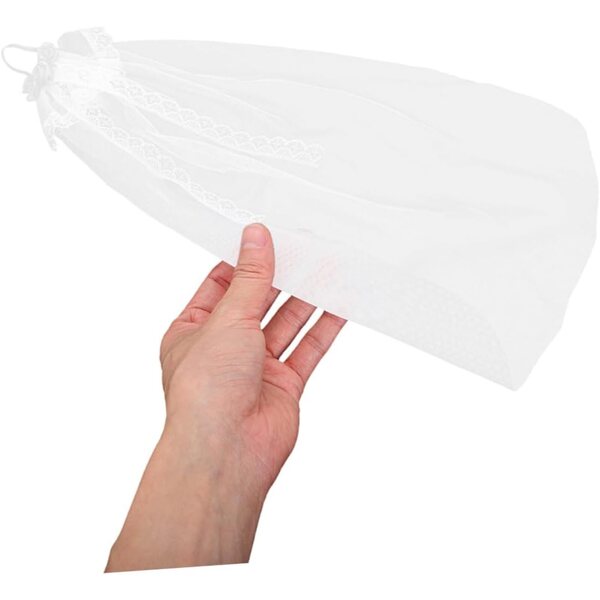 SOIMISS Set 2 Veillette da Sposa in Filato per Bambole Bianco Elegante e Robusto