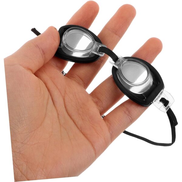 BESTonZON 4 pezzi mini occhialini da nuoto per bambole accessori fai-da-te estate