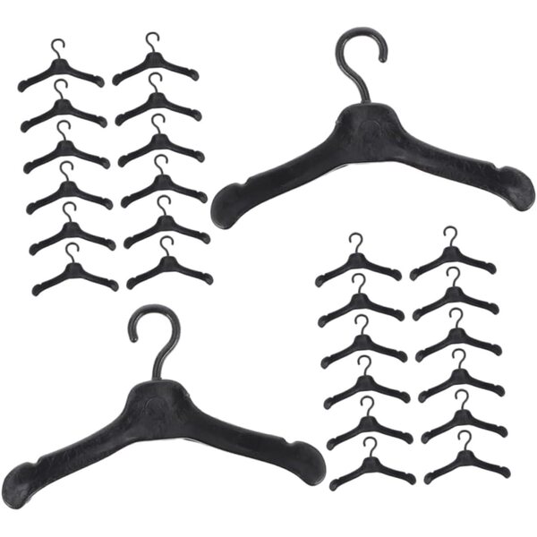BESTonZON 80 Cintres Miniature in Plastica per Abiti di Bambole - Organizza e Risparmia Spazio