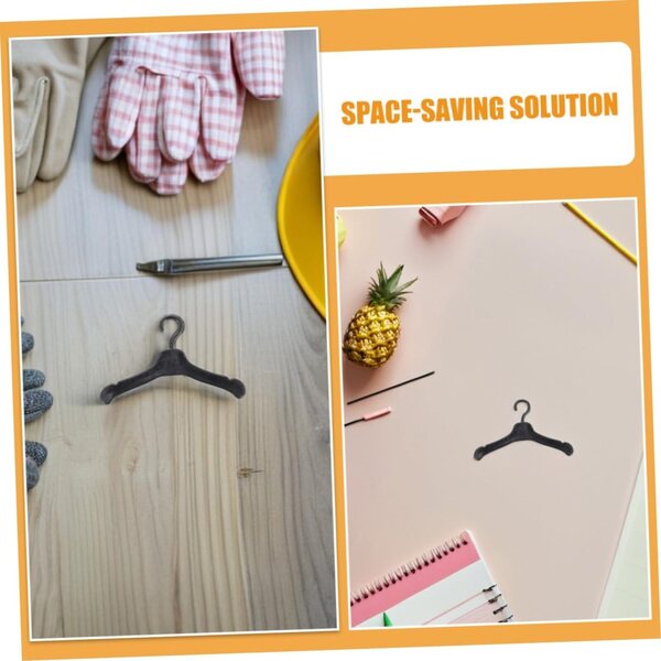 BESTonZON 80 Cintres Miniature in Plastica per Abiti di Bambole - Organizza e Risparmia Spazio