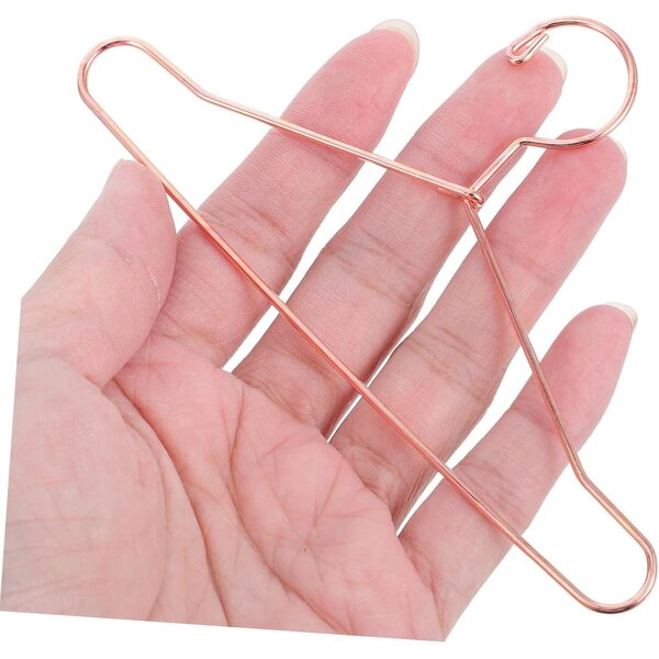 SOIMISS 10 Mini-Gürtel aus rosa-goldenem Metall, 12 cm, für Puppenkleidung und Zubehör