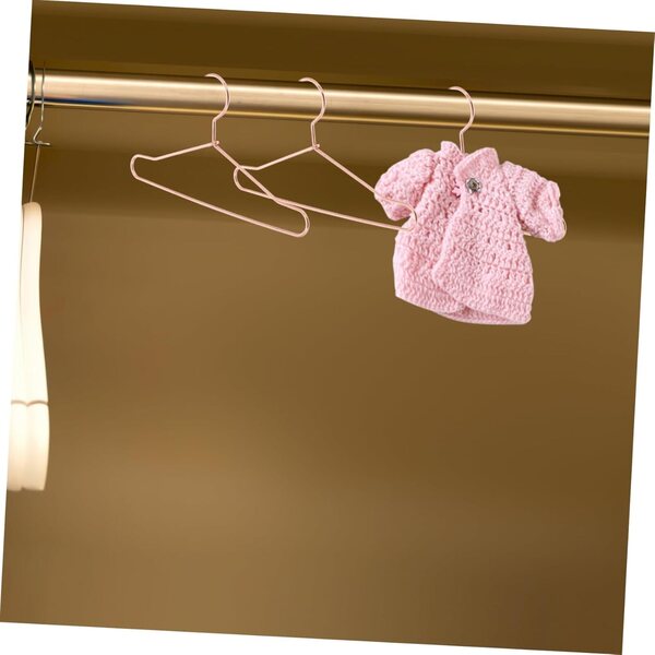 SOIMISS 10 Mini-Gürtel aus rosa-goldenem Metall, 12 cm, für Puppenkleidung und Zubehör