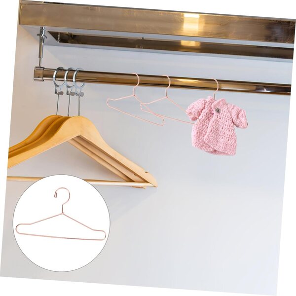 SOIMISS 10 Mini-Gürtel aus rosa-goldenem Metall, 12 cm, für Puppenkleidung und Zubehör