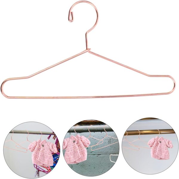SOIMISS 10 Mini-Gürtel aus rosa-goldenem Metall, 12 cm, für Puppenkleidung und Zubehör