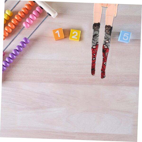 SOIMISS Spitzen-Chaussettes für amerikanische Puppe 28 cm – Set 10 Paar