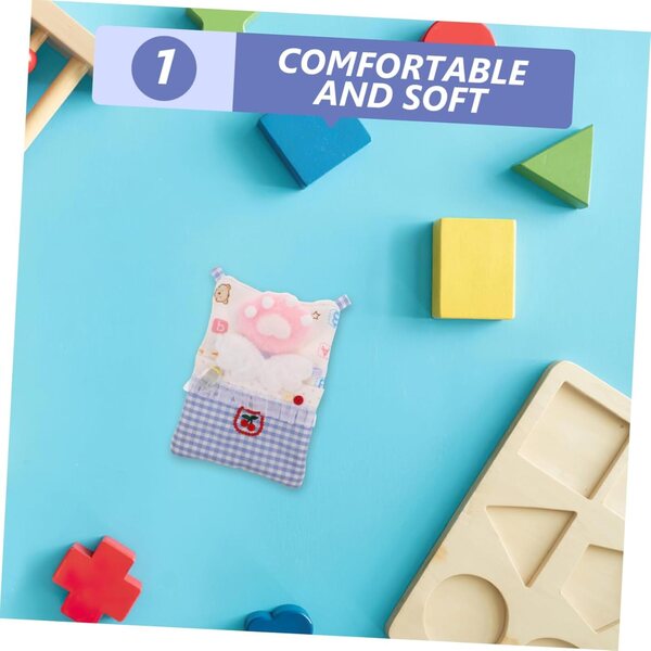 SOIMISS Bettlaken-Set für Puppen mit Augenmaske, Decke und Miniaturkissen