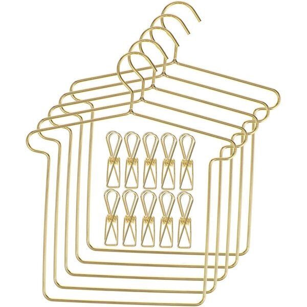 SOIMISS Set mit 5 goldenen Mini-Gürteln für Puppenkleidung – elegante Miniatur-Accessoires