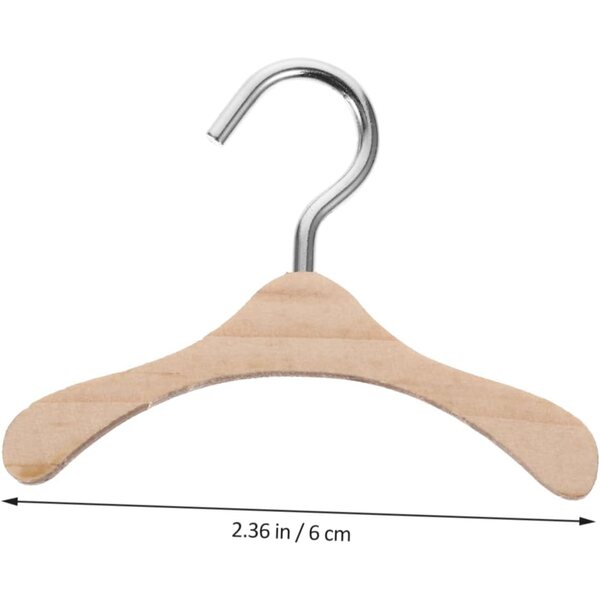 Hemobllo 10 Holzgürtel für BJD-Puppen, Mini-Puppen-Kleiderschrank-Zubehör