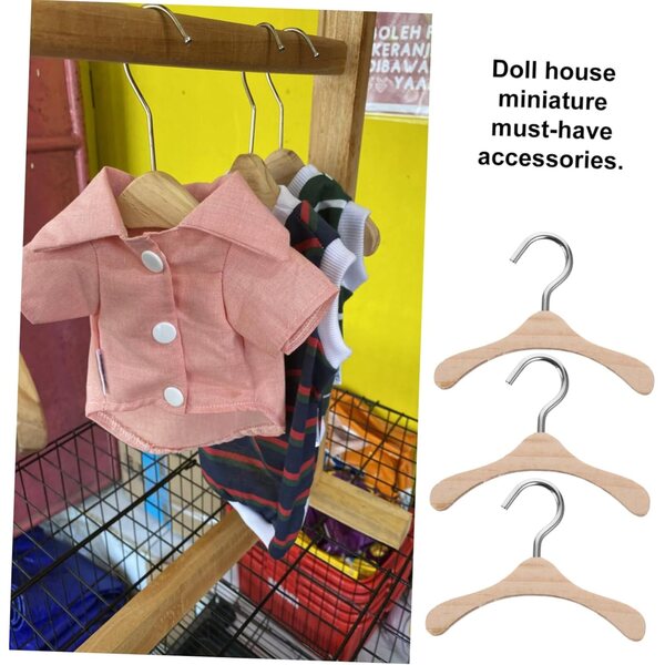 Hemobllo 10 Holzgürtel für BJD-Puppen, Mini-Puppen-Kleiderschrank-Zubehör