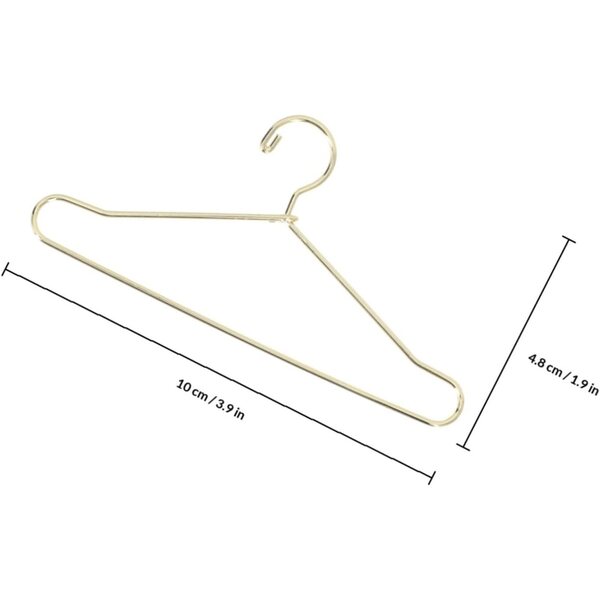 iplusmile 25 Mini-Metalltaschen für Puppenkleidung – Miniatur-Organizer für Zuhause