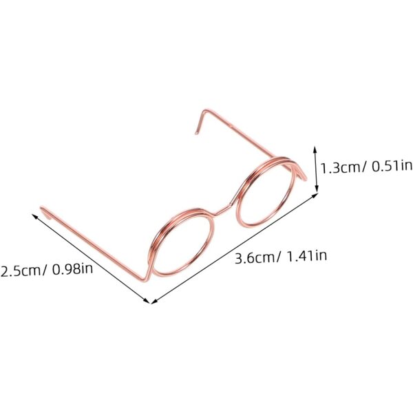 Hemobllo 40 Mini-Brillengestelle aus Metall für Puppenhäuser und kreative Accessoires